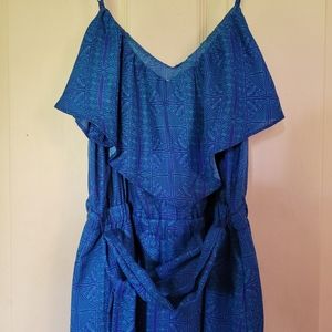 American Eagle Silky Ruffle Dress S